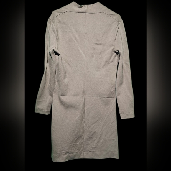 Kate Spade EUC Medium PTP 18 Grayish Brown Long Sleeve Dress - Picture 4 of 5